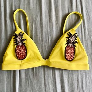 Yellow Pineapple Bikini top